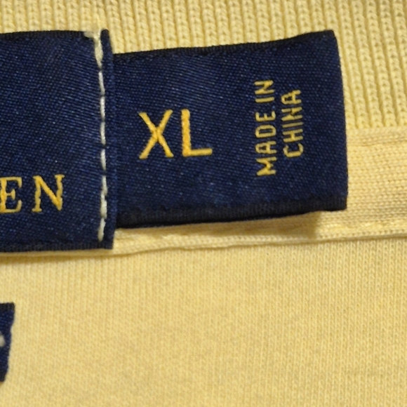 Polo by Ralph Lauren Men's Yellow Polo Shirt..SIZE:L - Picture 13 of 14